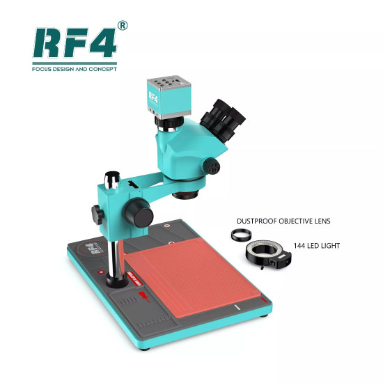 RF4 RF7050TVP-4K ULTRA HD CAMERA FOR TRINOCULAR STEREO MICROSCOPE WITH 7X~50X ZOOM - 3D CONTINUOUS ZOOM