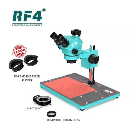 RF4 RF7050TVP-P02 TRINOCULAR STEREO MICROSCOPE WITH 7X~50X ZOOM - 3D CONTINUOUS ZOOM 