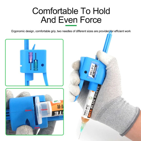 RELIFE RL-062A UNIVERSAL LABOR-SAVING MANUAL GLUE GUN FOR FLUX AND SOLDERING PASTE