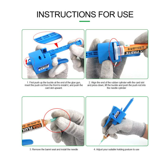 RELIFE RL-062A UNIVERSAL LABOR-SAVING MANUAL GLUE GUN FOR FLUX AND SOLDERING PASTE