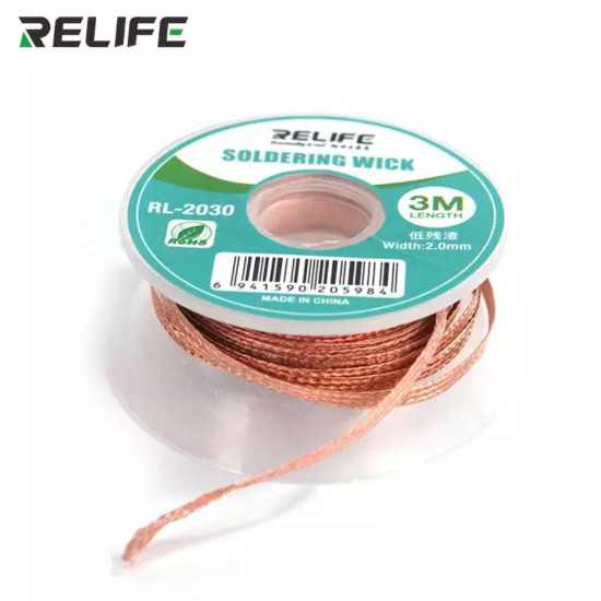 RELIFE RL-2030 LOW RESIDUE SOLDERING WICK