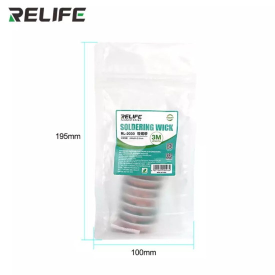 RELIFE RL-2030 LOW RESIDUE SOLDERING WICK