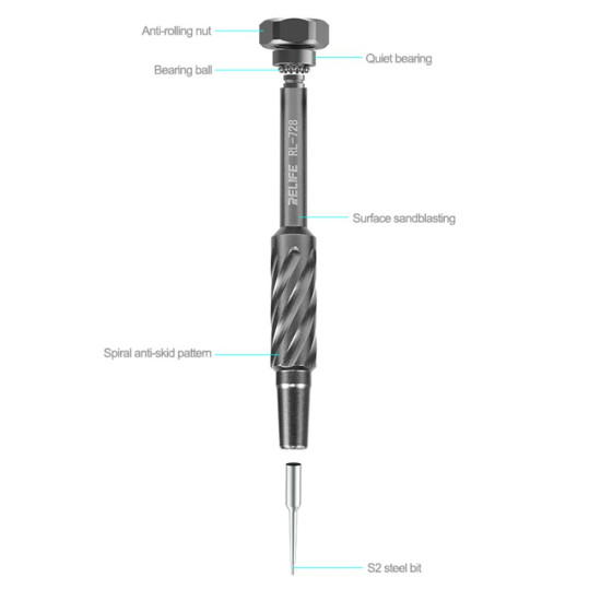 RELIFE RL-728B SPECIAL S2 STEEL LAPTOP SCREWDRIVER REPAIR SET 