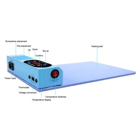 SUNSHINE SS-918E DIGITAL LCD SCREEN SEPARATOR/ HOT MAT