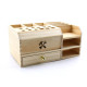 WOODEN MULTIFUNCTIONAL STORAGE BOX WITH DRAWER FOR PHONE REPAIR TOOLS