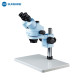 SUNSHINE SZM45T-B3 TRINOCULAR HD STEREO MICROSCOPE WITH LIGHT AND 0.5X LENS