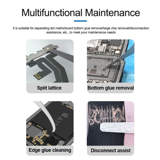 SUNSHINE SS-101F IC REPAIR ADVANCED BLADE SET FOR SEPARATING DOT MATRIX / GLUE REMOVAL / CHIP REMOVAL