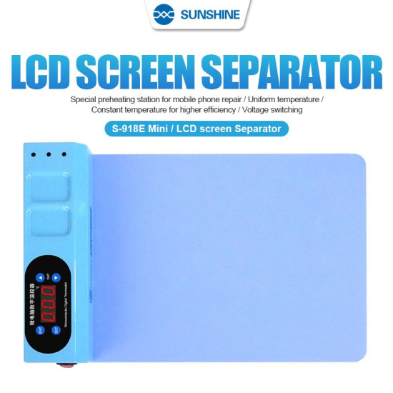 SUNSHINE SS-918E DIGITAL LCD SCREEN SEPARATOR/ HOT MAT