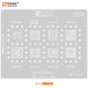 AMAOE MU-3 MTK CPU BGA REBALLING STENCIL FOR MEDIATEK - 0.12MM