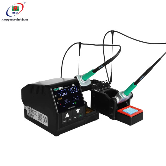 SUGON T60 DOUBLE IRON SOLDERING STATION WITH TJ8 EXTENDER - 3 PCS TIPS (C210)