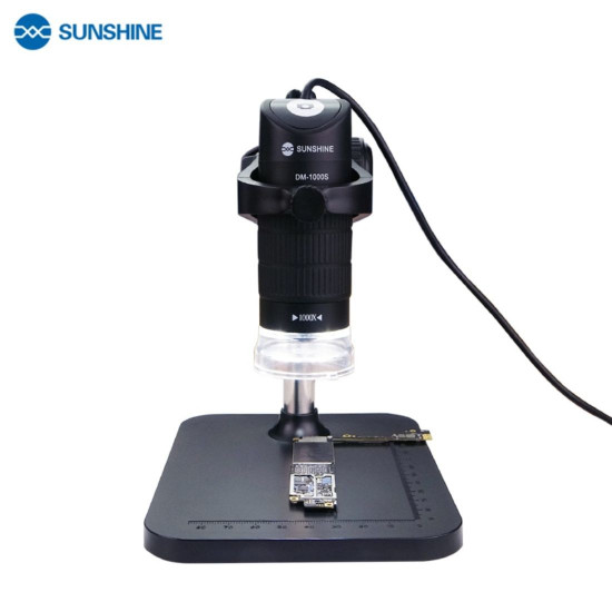 SUNSHINE DM-1000S 1000X PORTABLE USB DIGITAL MICROSCOPE GLASS MAGNIFICATION WITH ADJUSTABLE LED LIGHT