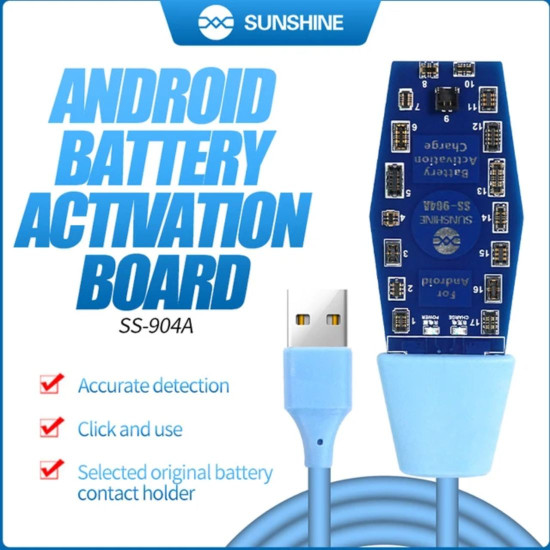 SUNSHINE SS-904A USB BATTERY QUICK CHARGING ACTIVATION BOARD FOR ANDROID