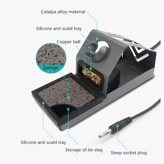 OSS TEAM T12-X PLUS TEMPERATURE CONTROLLER DIGITAL SOLDERING STATION 72W