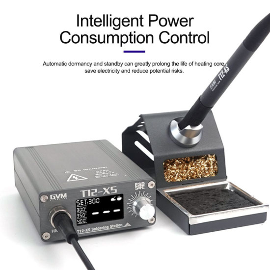 GVM T12-XS PROFESSIONAL CONSTANT TEMPERATURE SOLDERING STATION FOR MOBILE PHONE BGA REWORK