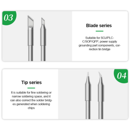 SUNSHINE GVM C245-IS BEND SOLDERING IRON TIP FOR JBC/GVM/OSS TEAM T245 SOLDERING STATION