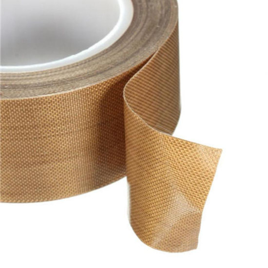 PTFE HIGH TEMPERATURE FABRIC ADHESIVE TAPE - 25MM