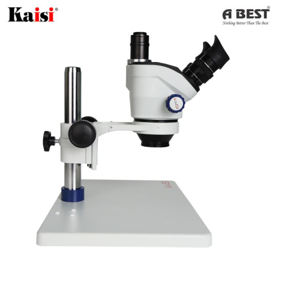 KAISI TX-350E 7X-50X STEREO 3D MICROSCOPE WITH EXHAUST FAN & BIG BASE FOR MOBILE PHONE PCB REPAIR