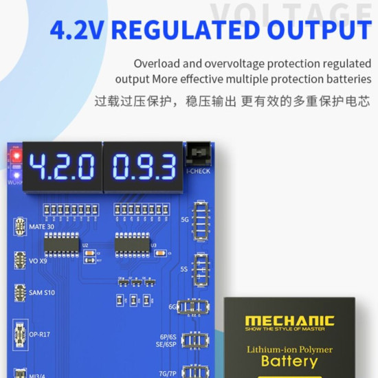 MECHANIC UA19 BATTERY ACTIVATION BOARD FOR IPHONE & ANDROID