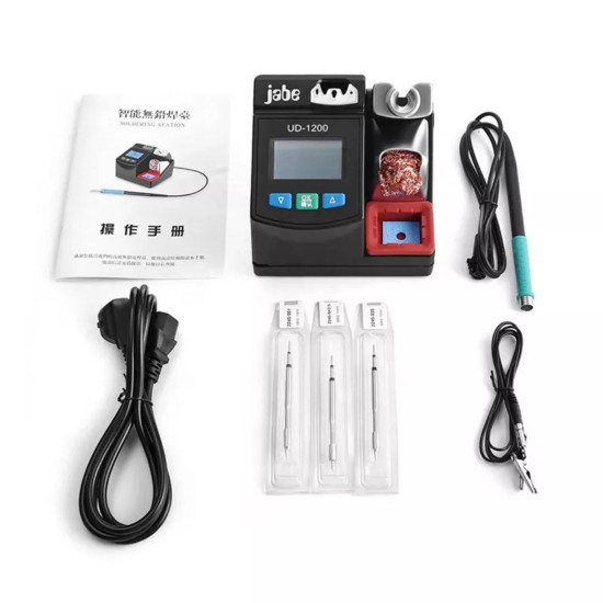 JABE UD-1200 INTELLIGENT SOLDERING STATION + MECHANIC D75T-B11 TRINOCULAR MICROSCOPE 