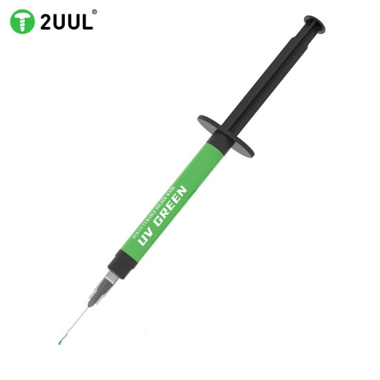 2UUL UV GREEN LIGHT CURING BGA PCB SOLDER MASK INK WITH NEEDLES