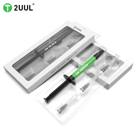 2UUL UV GREEN LIGHT CURING BGA PCB SOLDER MASK INK WITH NEEDLES