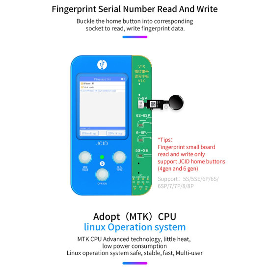 JC VISE WIFI 9 IN 1 PROGRAMMER FOR IPHONE TRUE TONE/BATTERY/FACE ID WITH 9 BOARDS