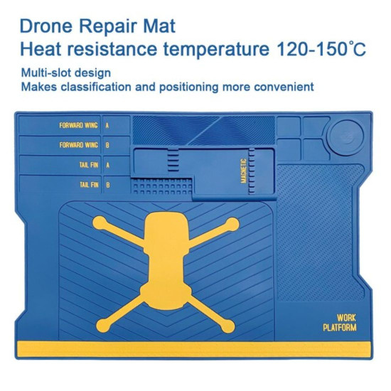 MECHANIC V70 ANTISTATIC HEAT RESISTANCE MAGNETIC REPAIR MAT 