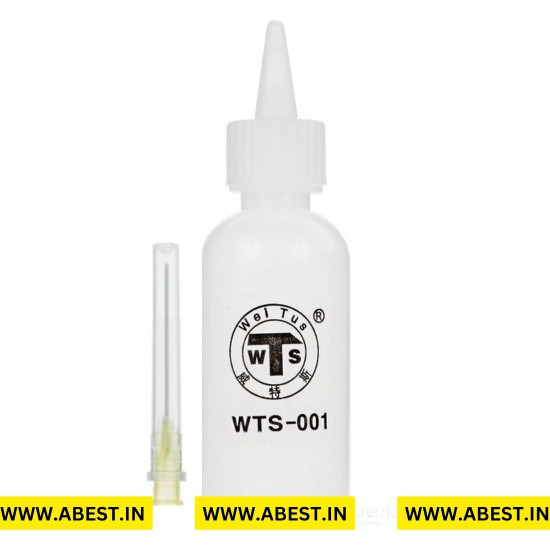 WTS-001 PLASTIC BOTTLE FOR LIQUID CONTAINER WITH NEEDLE - 50ML