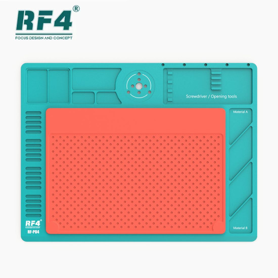 RF4 RF-P04 ALUMINUM ALLOY MULTIFUNCTIONAL MICROSCOPE BASE WITH HEAT-FREE SILICON PAD