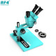 RF4 RF-6555 PRO Max 6.5X-55X Trinocular Full HD Stereo Microscope With Zooming 0.48X CTV Camera Lens & LED Adjustable Light - 2024 EDITION