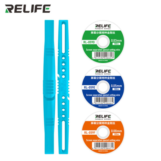 RELIFE RL-059 PLUS 5-IN-1 UNIVERSAL LCD / OLED SCREEN SEPARATION CUTTING DIAMOND WIRE SET