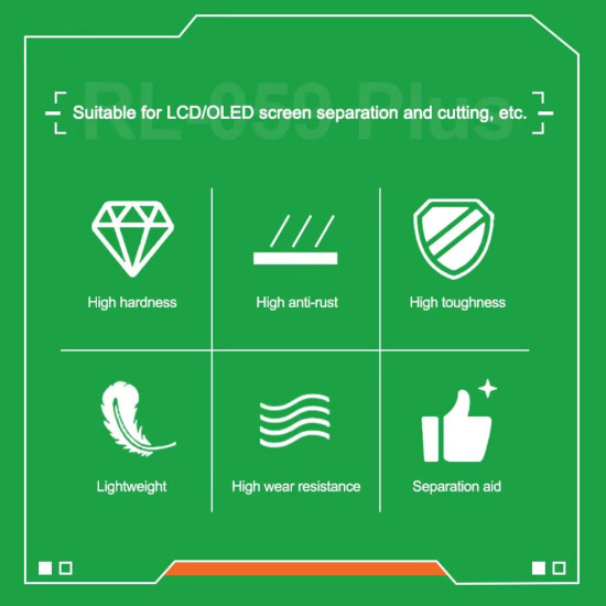 RELIFE RL-059 PLUS 5-IN-1 UNIVERSAL LCD / OLED SCREEN SEPARATION CUTTING DIAMOND WIRE SET