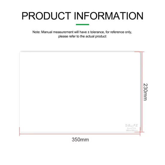 RELIFE RL-170B HIGH TEMPERATURE INSULATION SILICONE PAD - (350*230 MM)