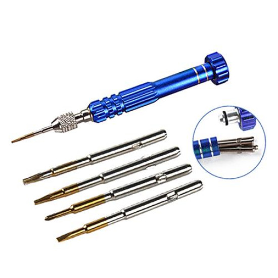 SCREWDRIVER FOR PHONE REPAIR 5 In 1 6688 METAL MULTI-PURPOSE