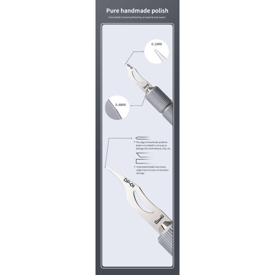 QIANLI DP-02 HANDMADE POLISHED BLADES FOR PHONE PCB GLUE REMOVER