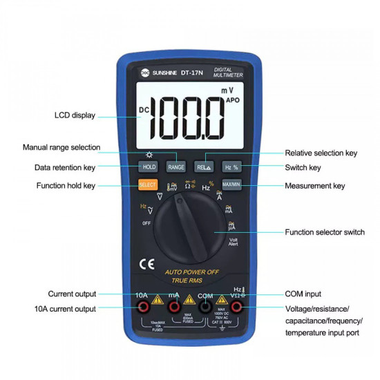 SUNSHINE DT-17N MULTIMETER FULLY AUTOMATIC 100% ORIGINAL