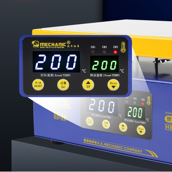 MECHANIC ET 20 INTELLIGENT DIGITAL THERMOSTATIC HEATING TABLE