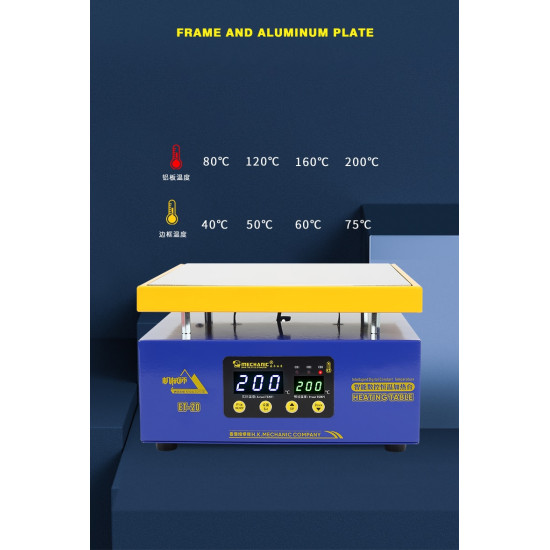 MECHANIC ET 20 INTELLIGENT DIGITAL THERMOSTATIC HEATING TABLE