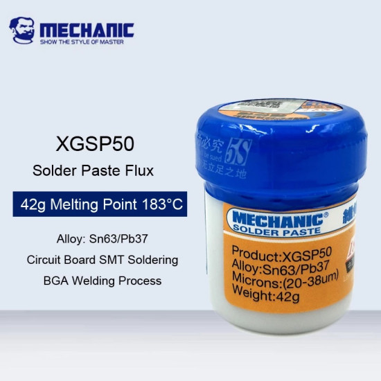 MECHANIC SPECIAL 42G SOLDER PASTE XGSP50 - 183℃ MELTING POINT