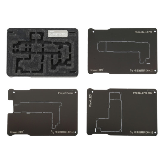 QIANLI TOOLPLUS MIDDLE FRAME REBALLING PLATFORM FOR IPHONE 12/12MINI/12PRO/12PROMAX