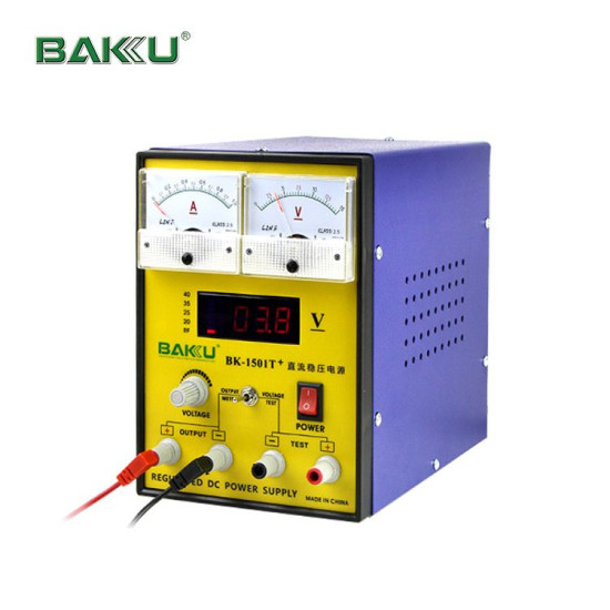 BAKU 1501T+ ANALOG ADJUSTABLE DC POWER SUPPLY (15V~1AMP)