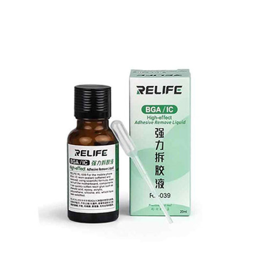 RELIFE RL-039 PASTED BGA IC EPOXY BLACK GLUE REMOVER LIQUID ( 20ML )