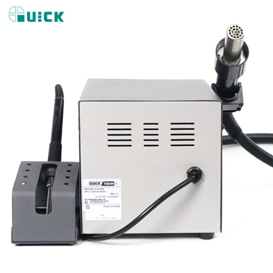 QUICK 706W+ 2 IN 1 HOT AIR SMD REWORK STATION WITH SOLDERING IRON STATION - 580W