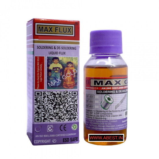 MAX GOLD FLUX SOLDERING AND DE-SOLDERING LIQUID