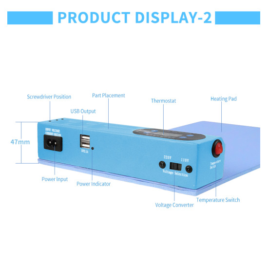 SUNSHINE SS-918E HEATING PAD FOR LCD SEPARATE