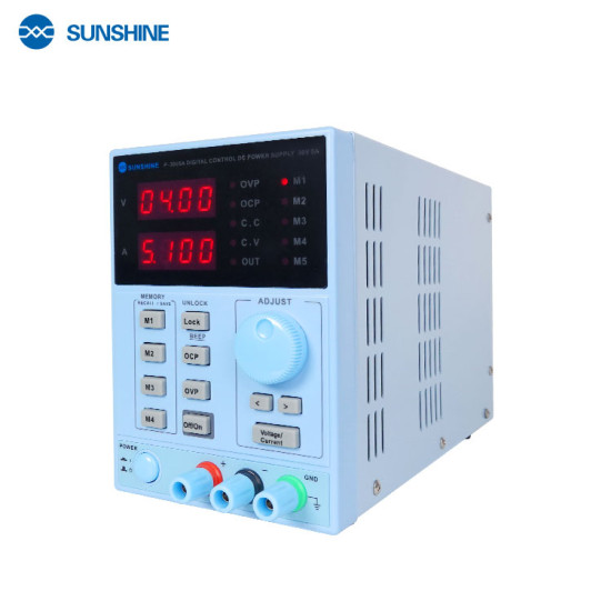 SUNSHINE P-3005A 30V 5A DC DIGITAL PROGRAMMABLE ADJUSTABLE POWER SUPPLY