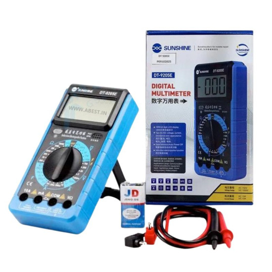 SUNSHINE DT-9205E DIGITAL MULTIMETER WITH FUSE PROTECTION