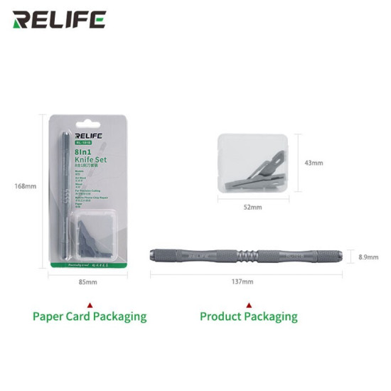 RELIFE RL-101B MOTHERBOARD IC CPU REMOVE GLUE KNIFE SET