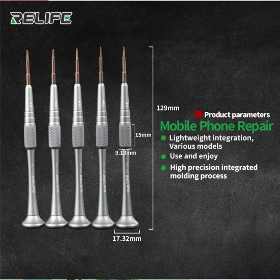 RELIFE RL-721 PRECISION SCREWDRIVER CLASSIC SMALL WAIST DESIGN HANDLE 