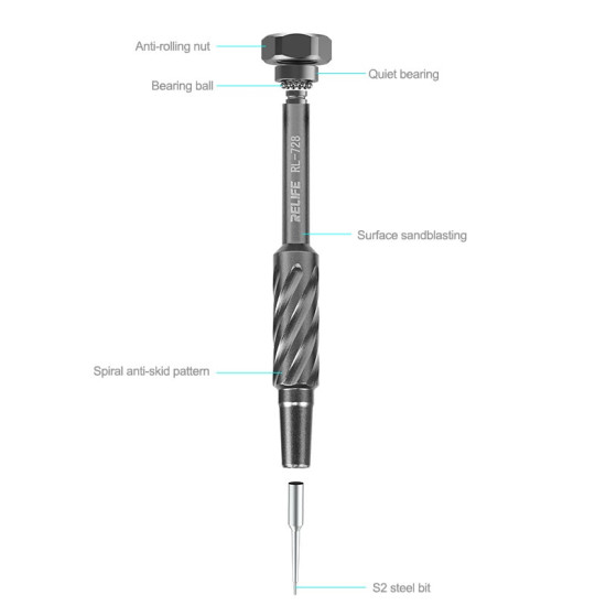 RELIFE RL-728 S2 STEEL SCREWDRIVER - 0.8 ( 5 STAR )